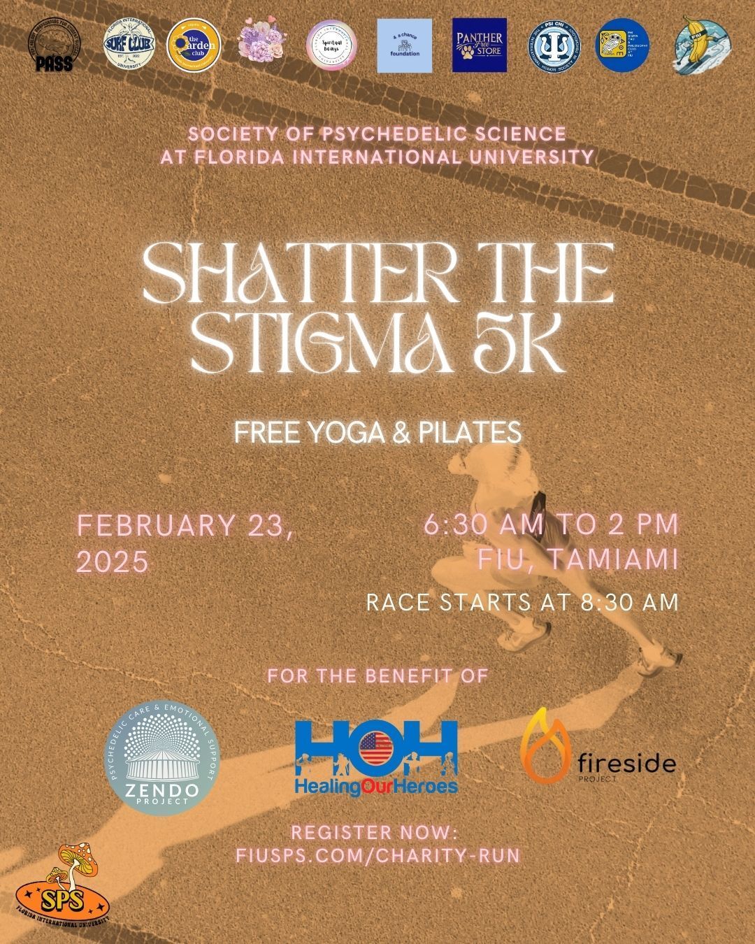 Shatter The Stigma 5k charity run flyer