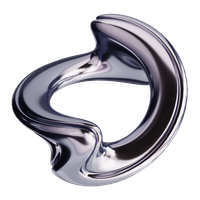 A close up of a metal object on a white background