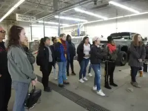 On Thursday, February 15th, Minnesota Careers in Auto Repair & Service (MNCARS), organized a field trip for girls enrolled in auto classes at St. Paul Central High School.