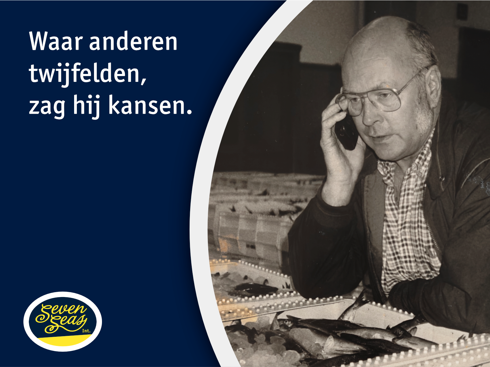 Seven Seas International haringinkoop in Denemarken door Hillebrand Koelewijn, tweede generatie binnen het familiebedrijf Koelewijn's Haringinleggerij