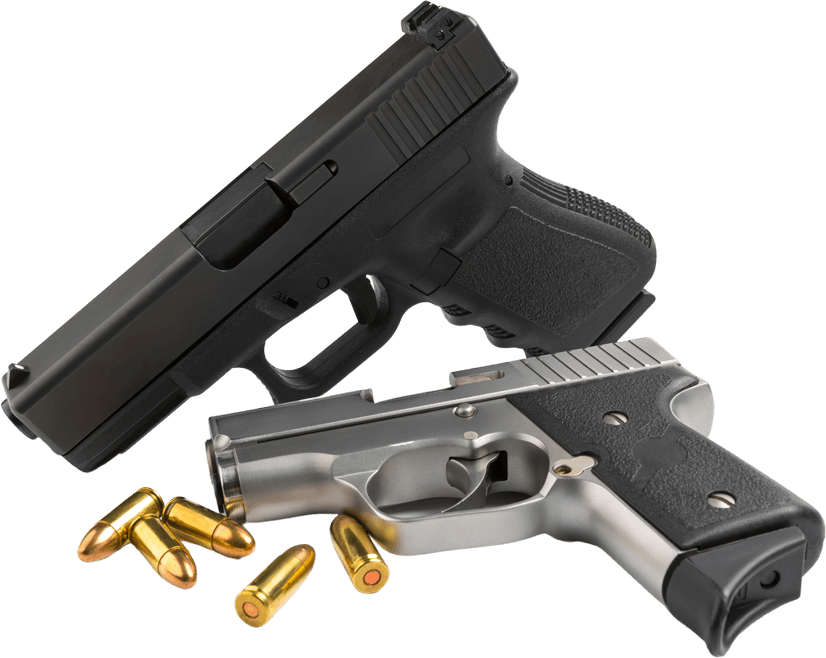 Pistol With Bullets