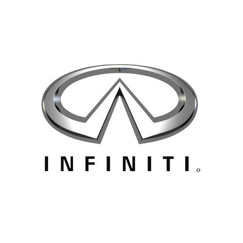 The infiniti logo is shown on a white background.