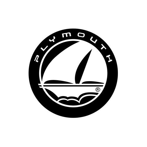 A black and white logo of a sailboat in a circle.