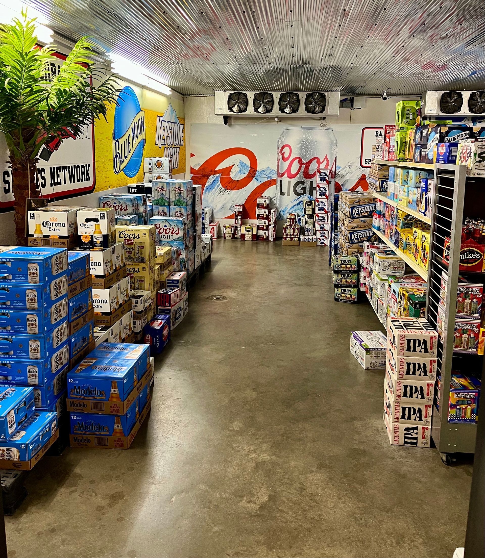 beer cave at blue waters liquor