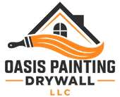 The logo for Oasis Painting & Drywall LLC is orange and black.