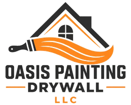 The logo for Oasis Painting & Dywall LLC is orange and black.