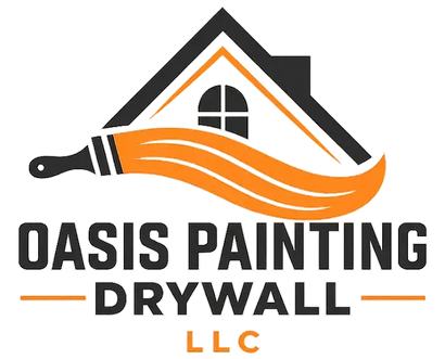 The logo for Oasis Painting & Dywall LLC is orange and black.