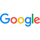 Google logo: Colorful text in blue, red, yellow, and green.