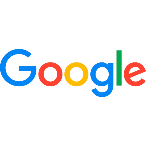 Google logo: multi-colored text, blue, red, yellow, and green letters.