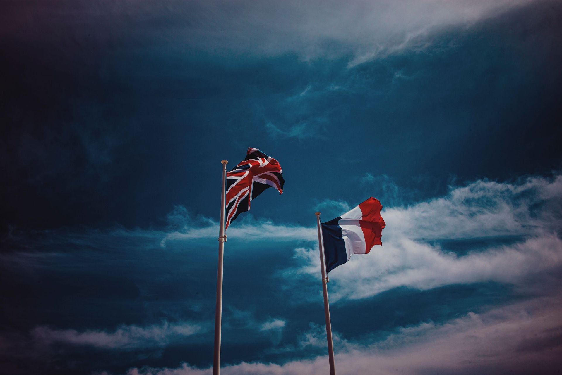 european and british flags