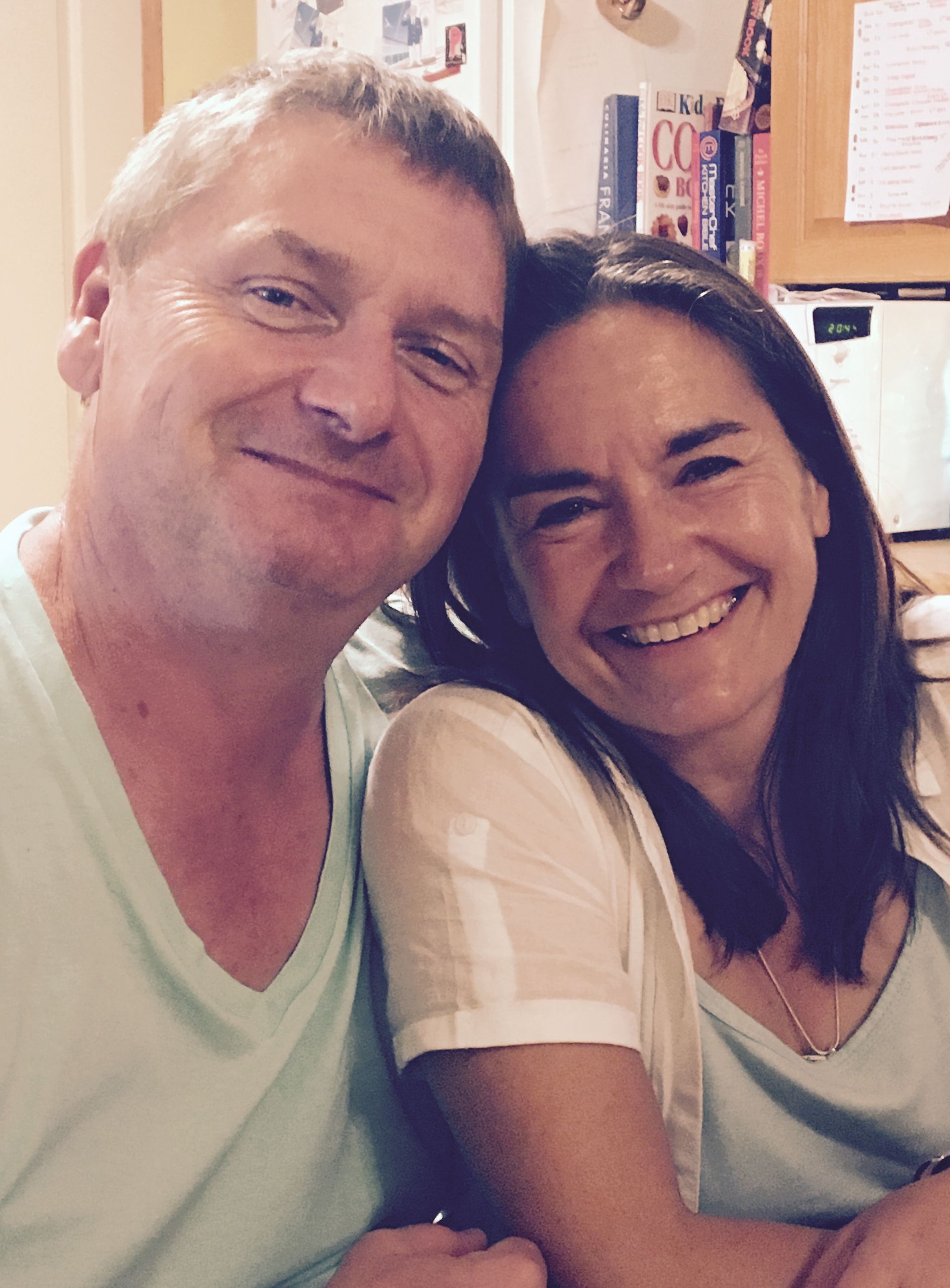 Chris en Wendy Blakeman lachend