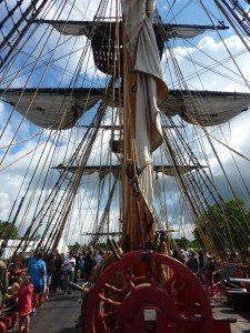 Hermione ships masts and rigging