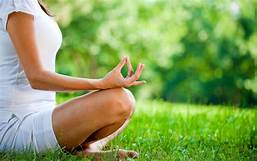 lady doing yoga