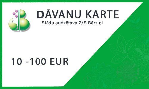 e-veikals - dāvanu karte | Stādu audzētava Z/S Bērziņi