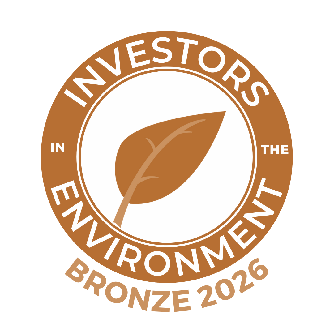Click to read our Environmental policy Investors in Environment Bronze award logo
