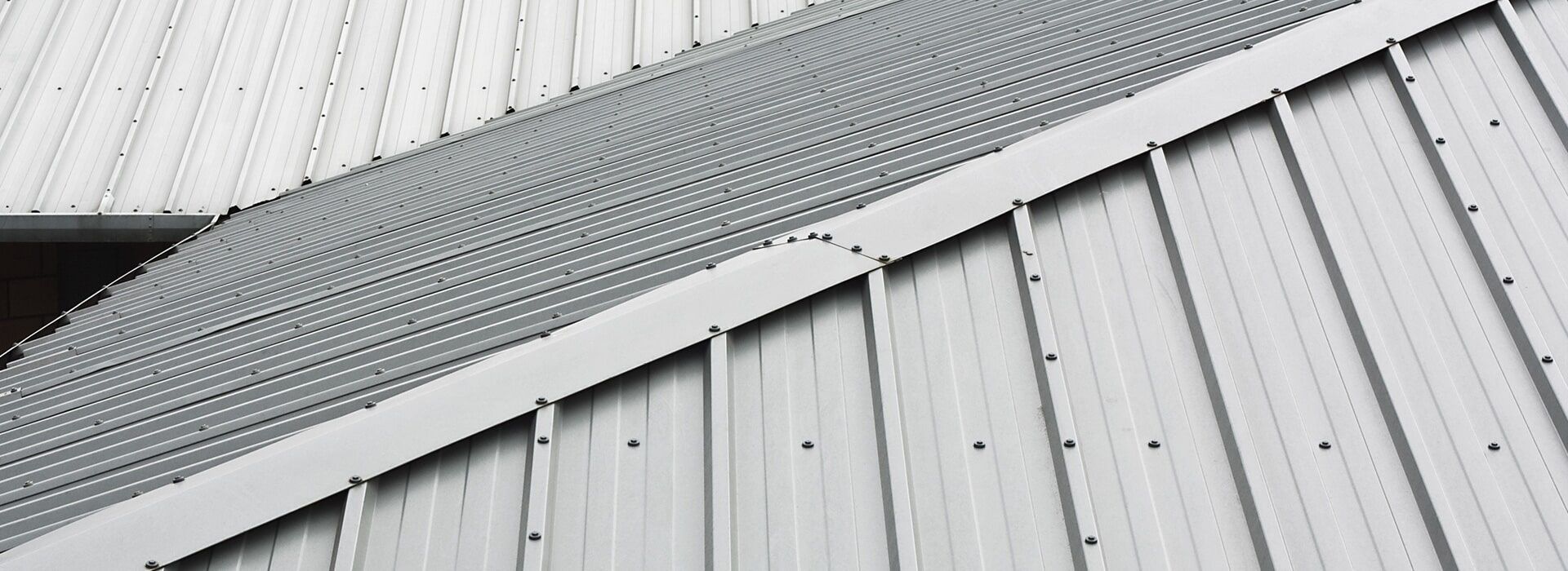 Close Up of a White Metal Roof on a Building — CP Roofing in Gloucester, NSW