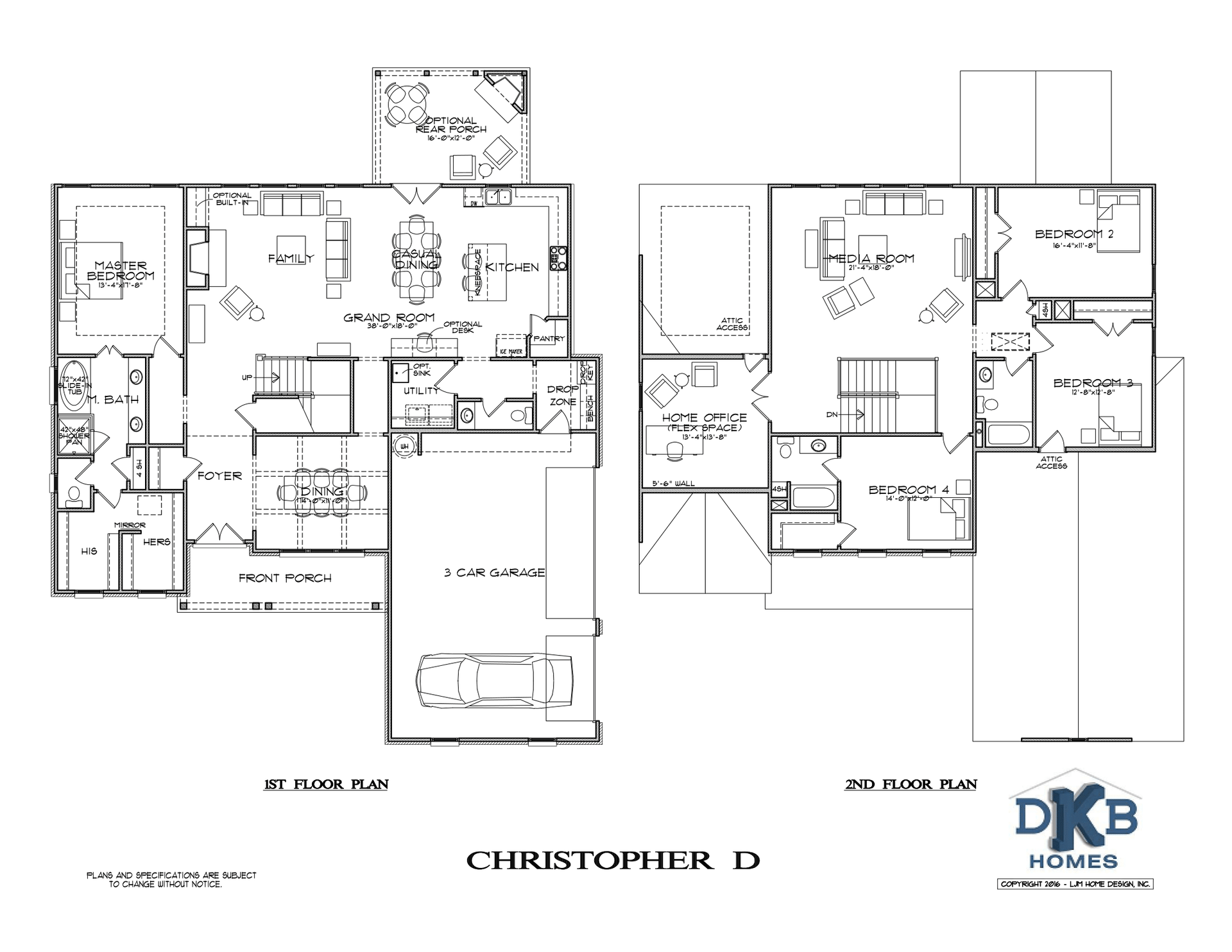 Black-and-white architectural floor plan with labeled rooms and two layout diagrams side by side