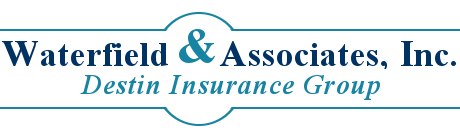 The logo for waterfield & associates inc. destin insurance group