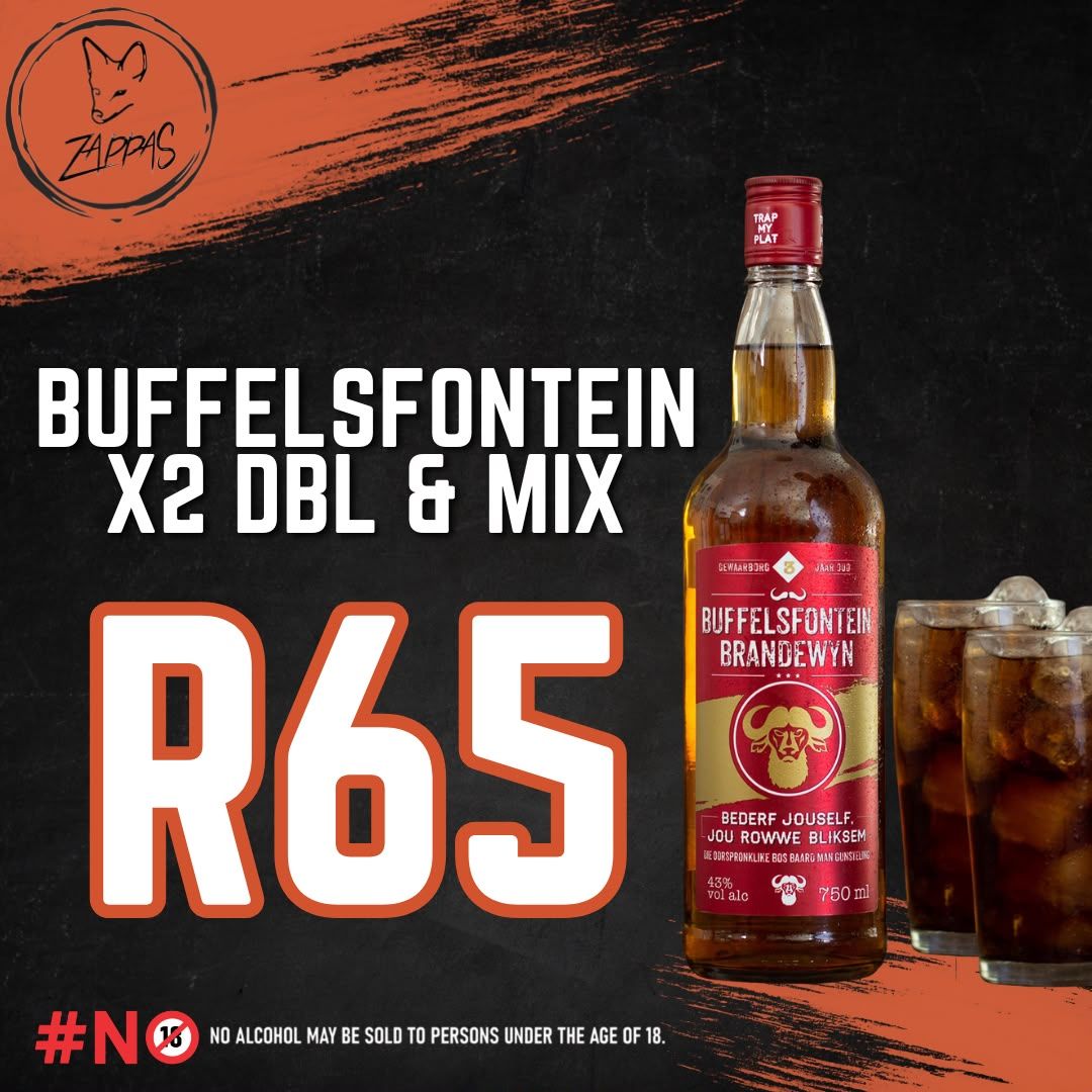 Drinks Special at Zappas Murrayfield, Pretoria.