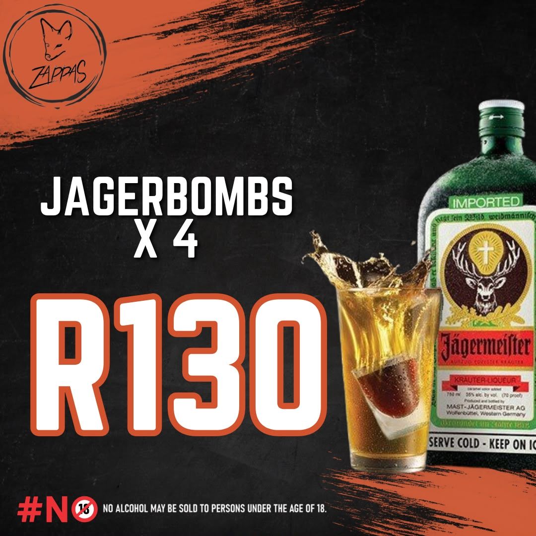 Drinks Special at Zappas Murrayfield, Pretoria.