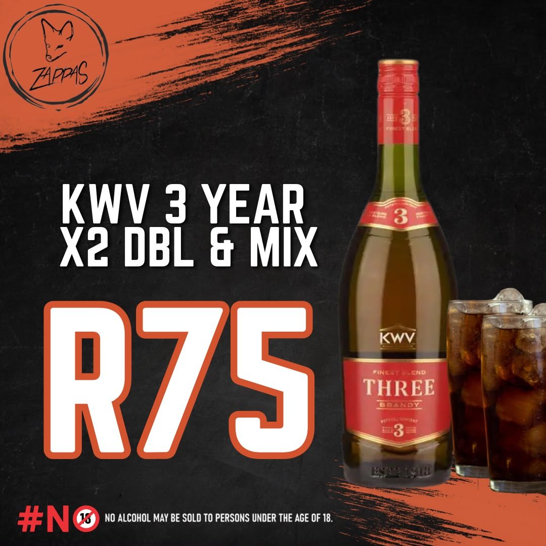 Drinks Special at Zappas Murrayfield, Pretoria.