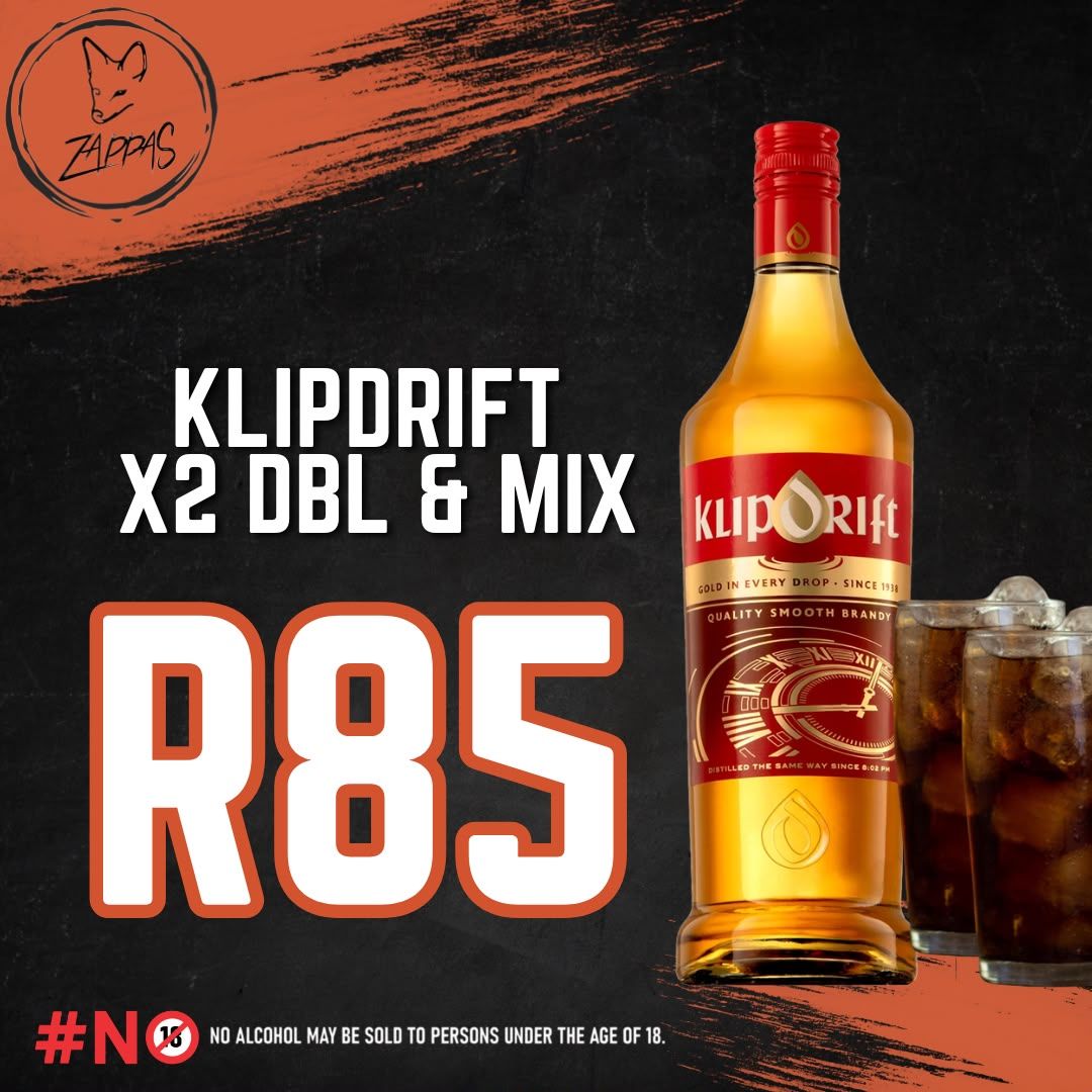 Drinks Special at Zappas Murrayfield, Pretoria.