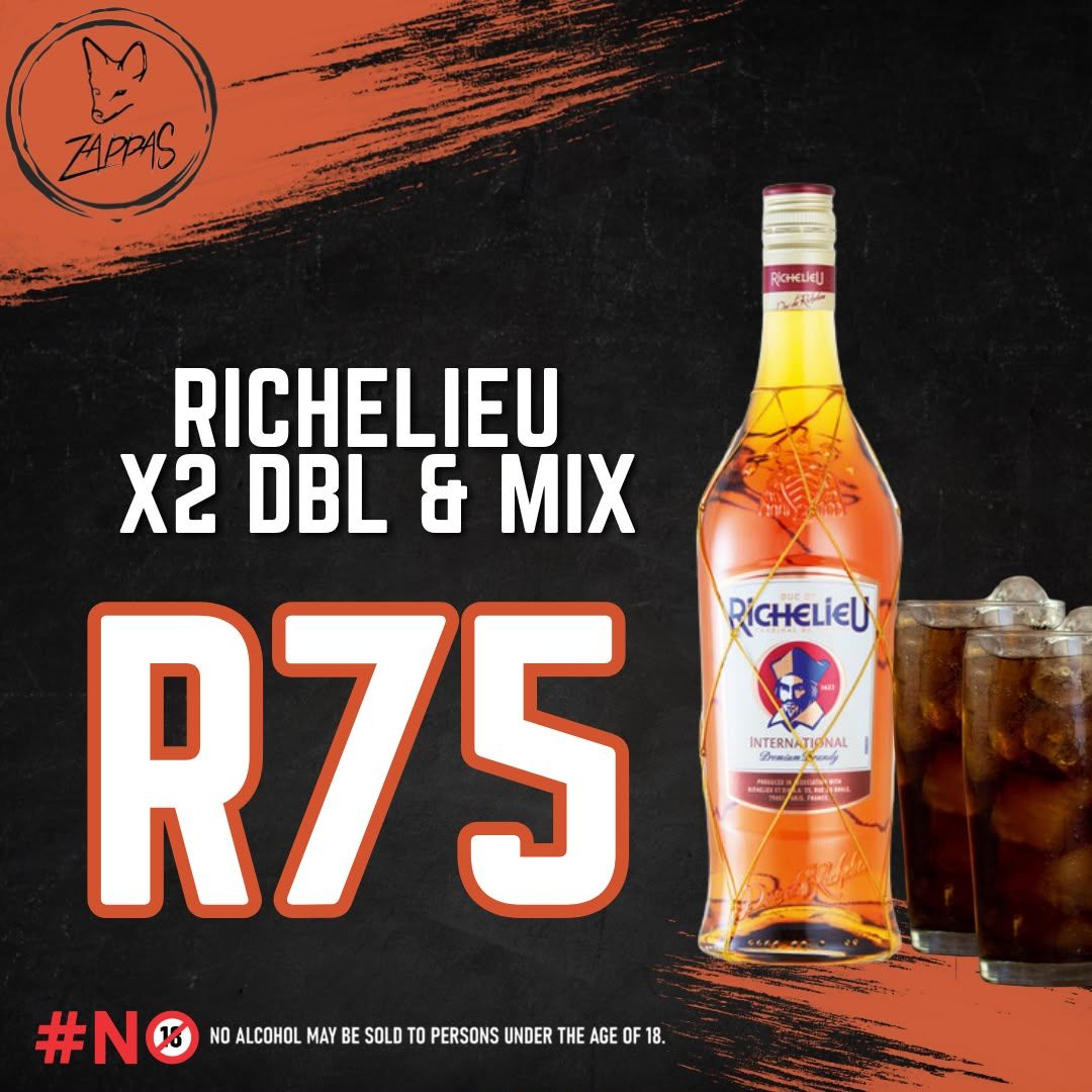 Drinks Special at Zappas Murrayfield, Pretoria.