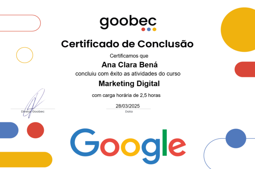 Certificado Goobec