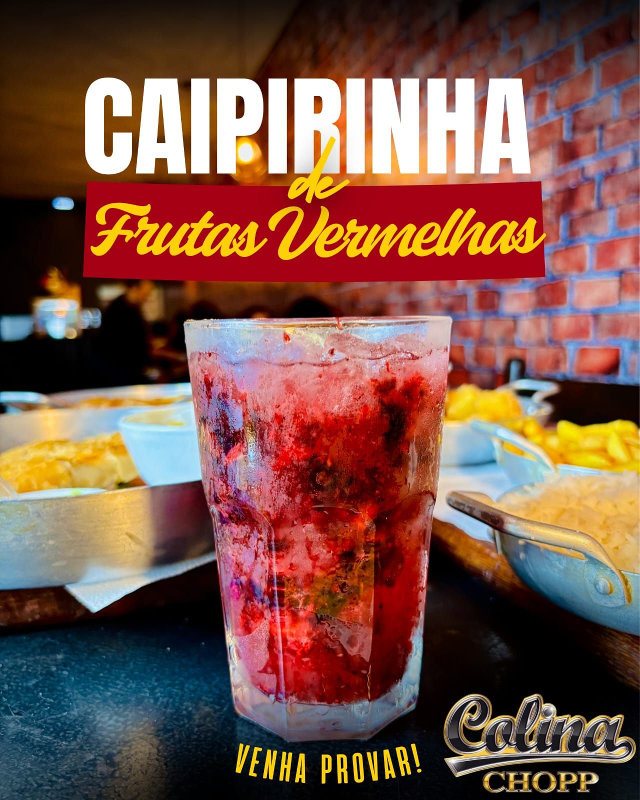 Um cartaz de chopp marula mostra um copo de cerveja