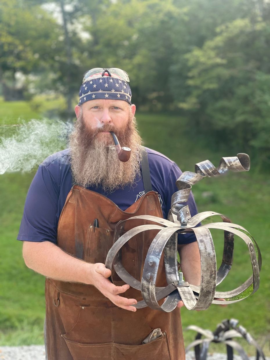 Barrel Hoop Pumpkin