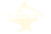 A yellow logo with an anvil and a hammer on a white background.
