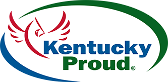A kentucky proud logo with a bird on it