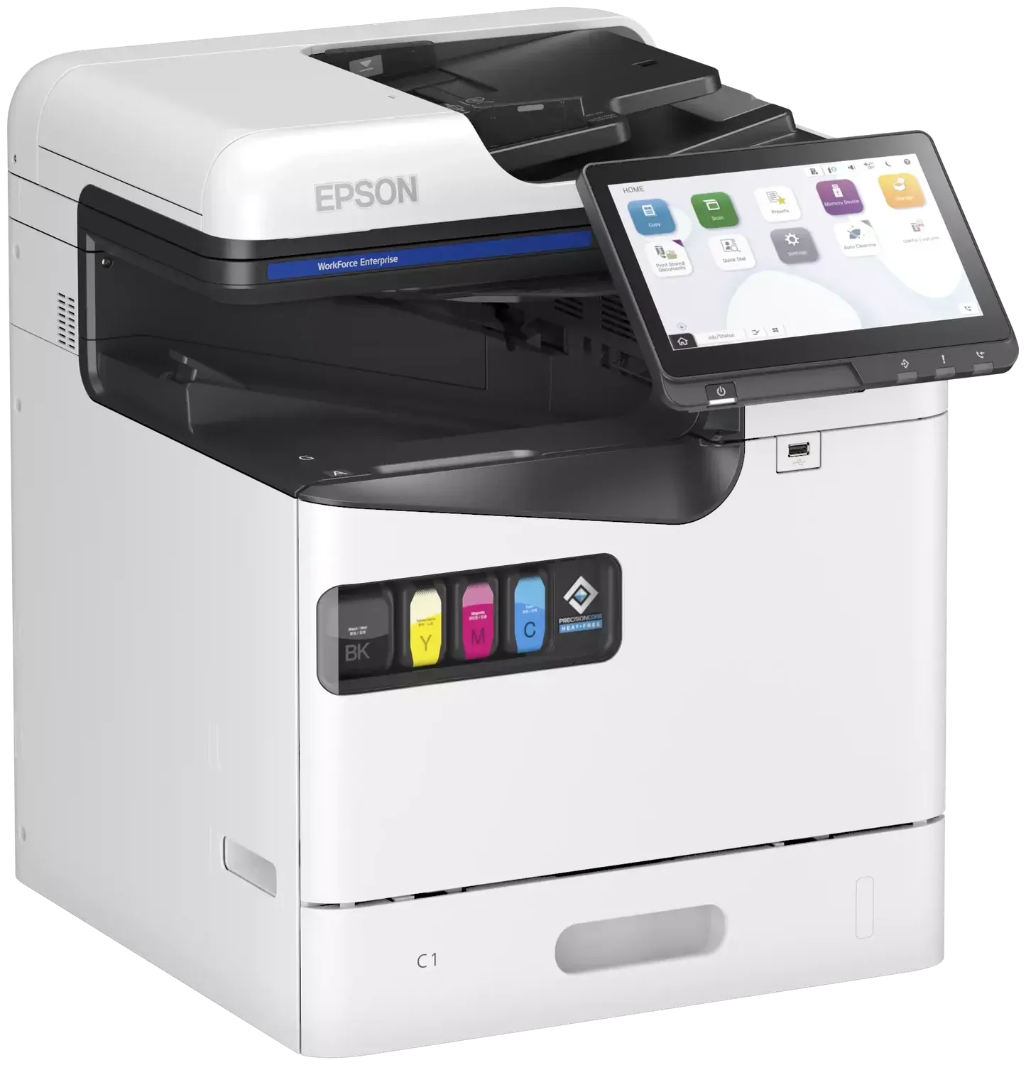 Epson AM-C400 — kolorowe urządzenie wielofunkcyjne A4 klasy enterprise z panelem 10,1 cala