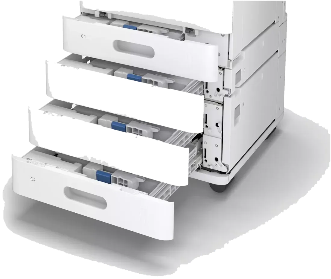 Epson AM-C400 — wysuwane kasety na papier