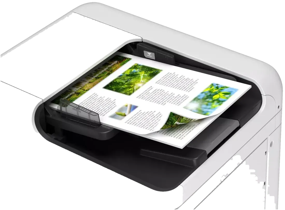 Epson AM-C400 — kolorowy wydruk na tacy odbiorczej