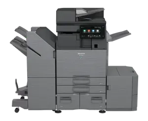 Sharp BP-71M45 — konfiguracja z finiszerem