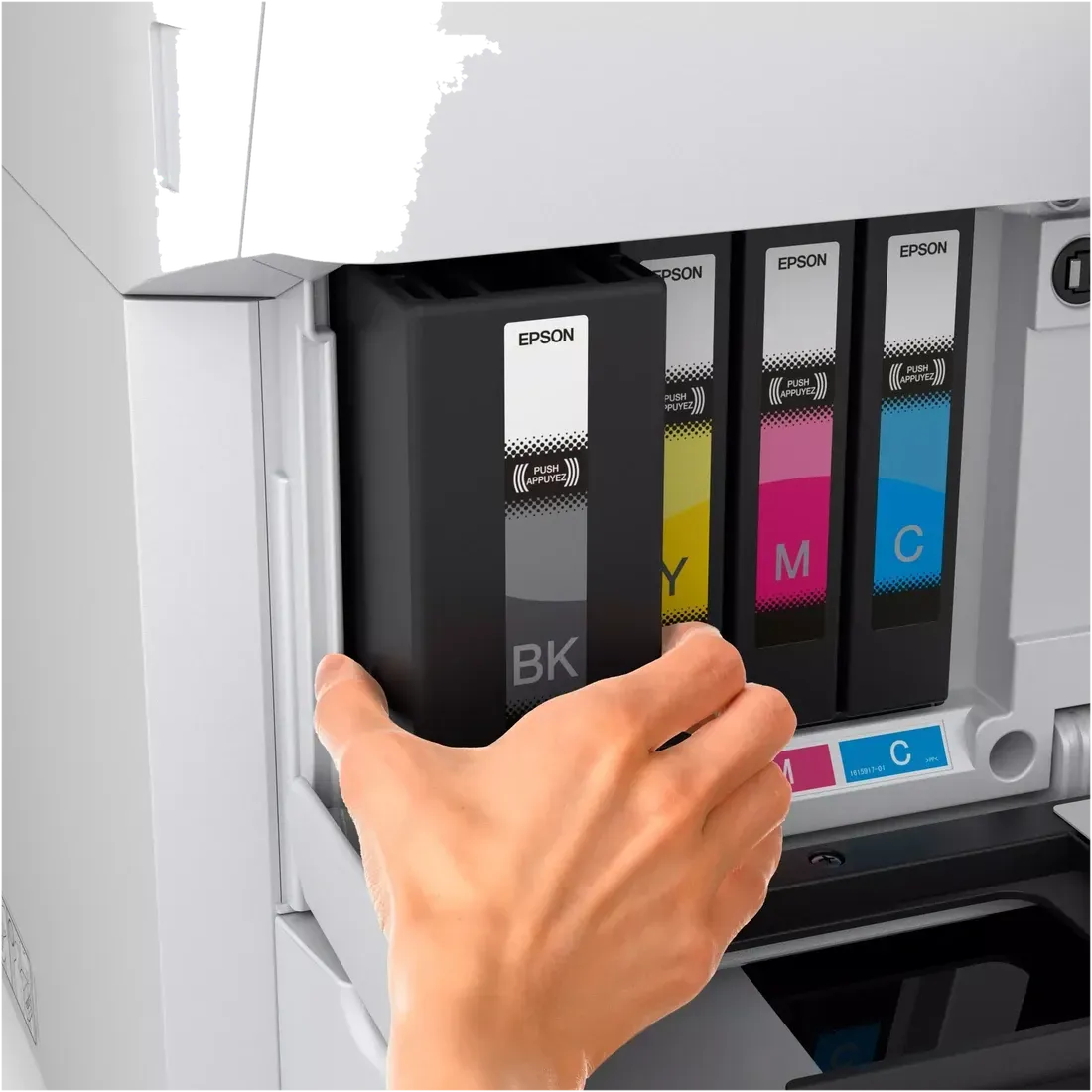 Epson EM-C7100DWF — wymiana wysokowydajnego wkładu atramentu