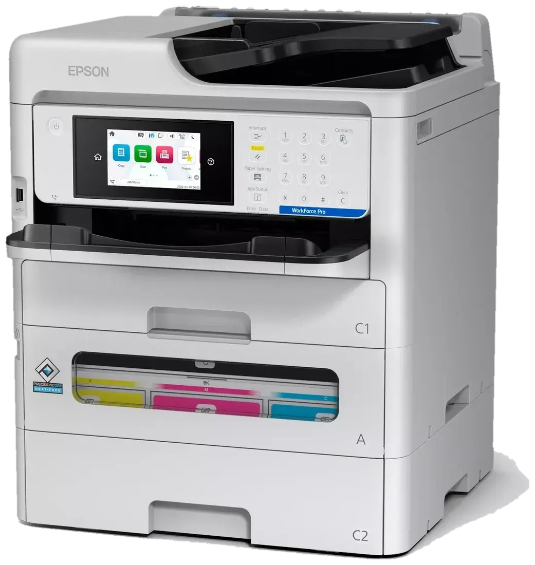 Epson EM-C800RDWF — bryła urządzenia pod kątem