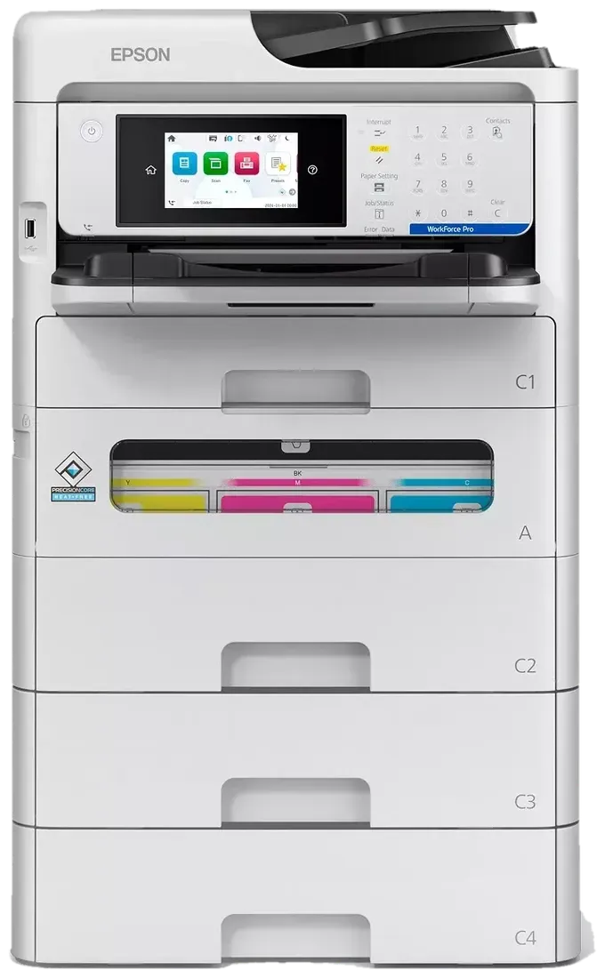 Epson EM-C800RDWF — pełna konfiguracja z kasetami do 1830 arkuszy