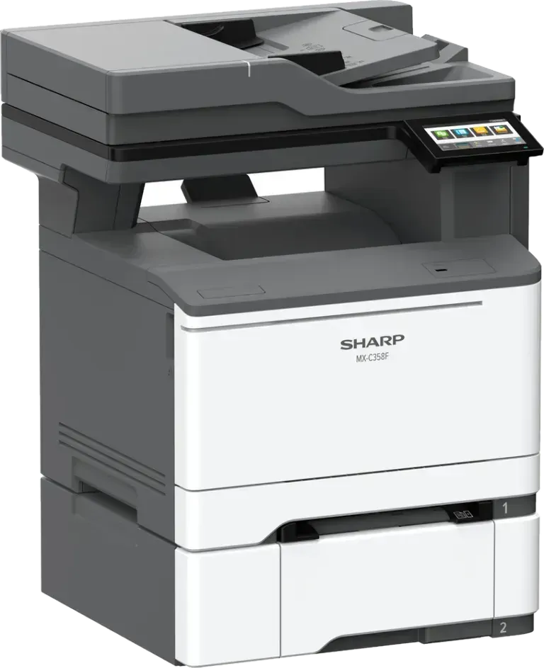 Sharp MX-C358F — kolorowe urządzenie wielofunkcyjne A4 z panelem dotykowym 4,3 cala