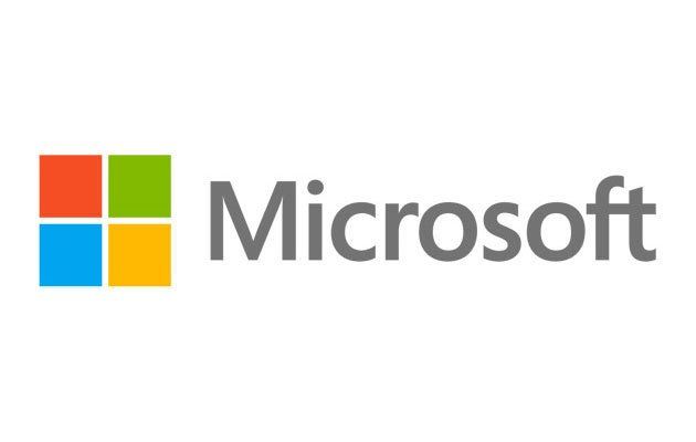 Logo firmy Microsoft: wielokolorowy kwadrat z tekstem „Microsoft”.