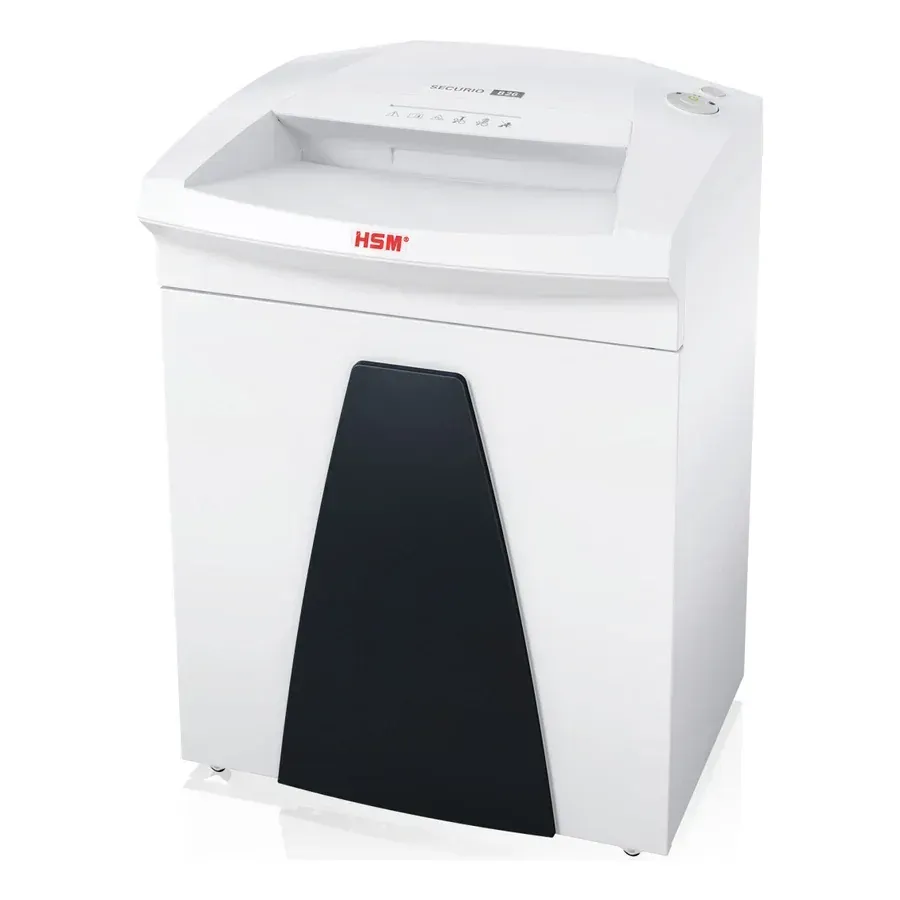 HSM SECURIO B26 — niszczarka biurowa ze szczeliną 310 mm i koszem 55 l w szafce z drzwiczkami
