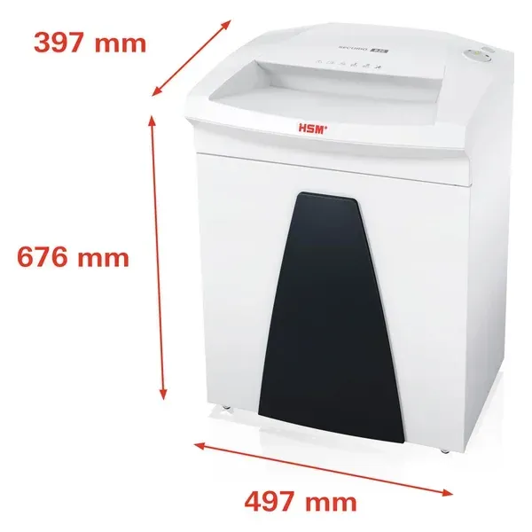 Wymiary HSM SECURIO B26: 497 × 397 × 676 mm