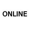 „ONLINE” pogrubioną, czarną czcionką na białym tle.