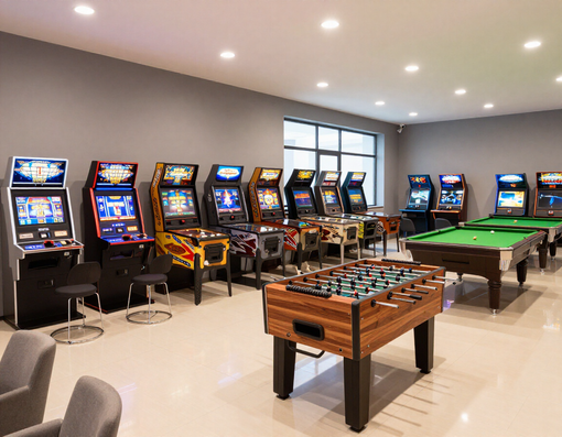 Showroom CHERUBINO GIUSEPPE a Salerno con macchine da gioco e attrezzature professionali