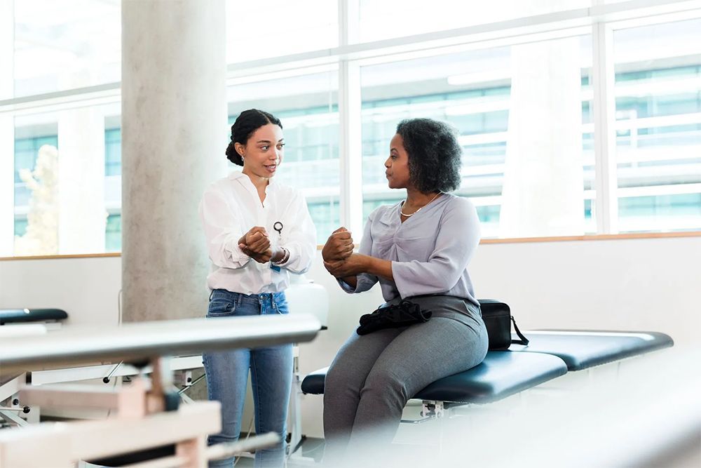 Two Woman Talking To Each Other Two Woman Talking To Each Other