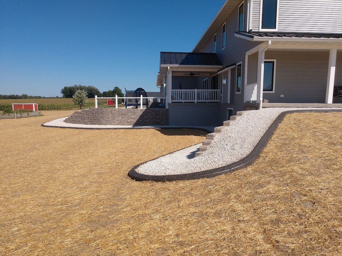 new lawn decorative landscape curbing