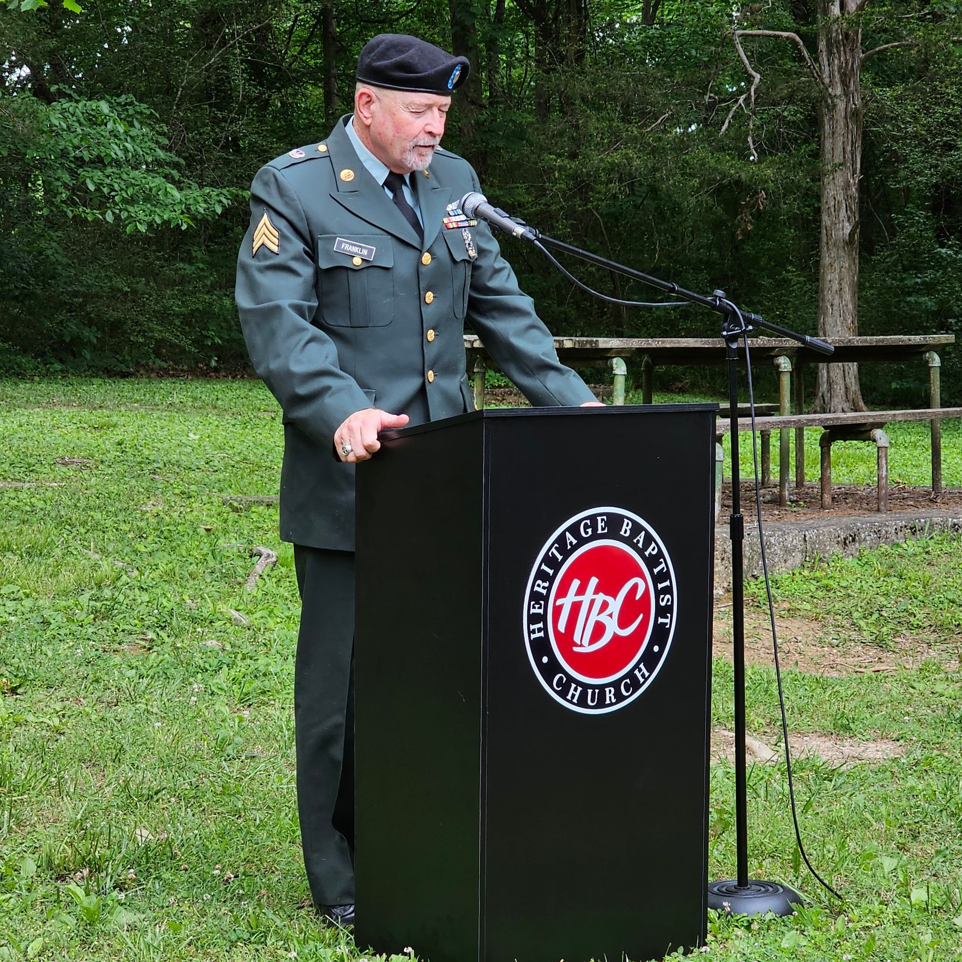 Heritage Baptist veteran speaking