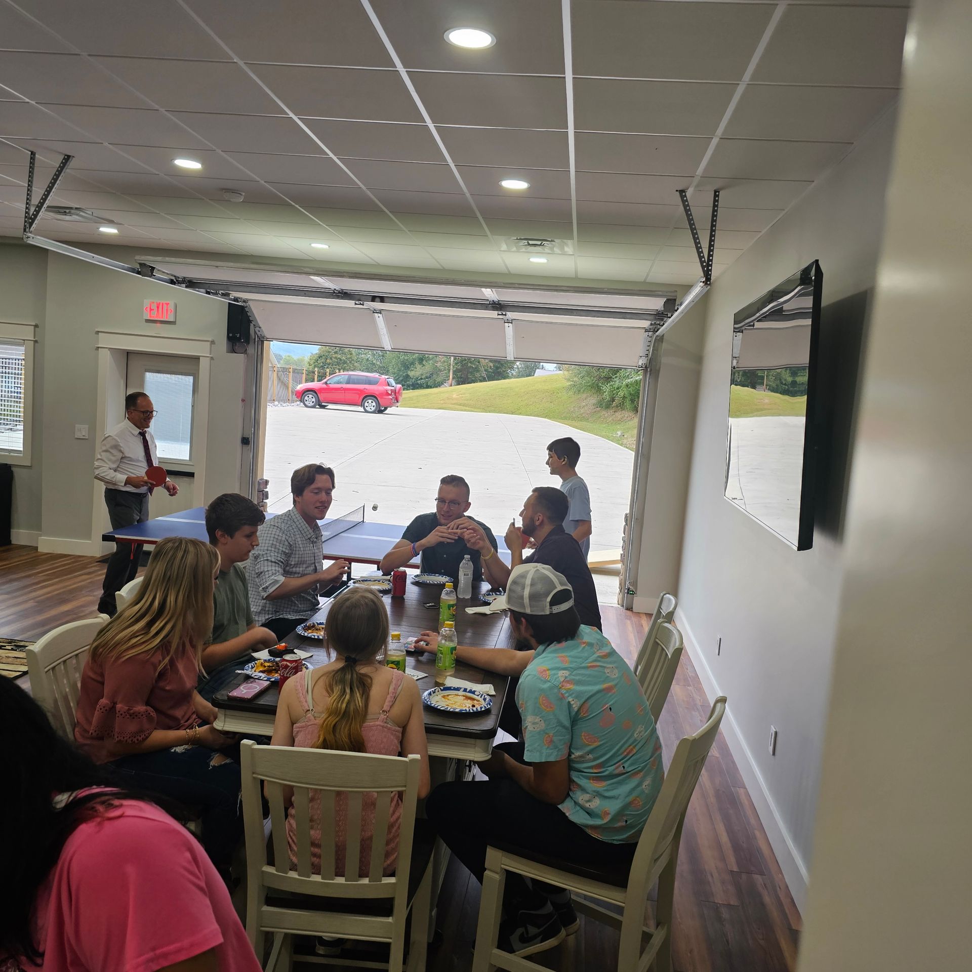 Young adult activity at the Outreach Center