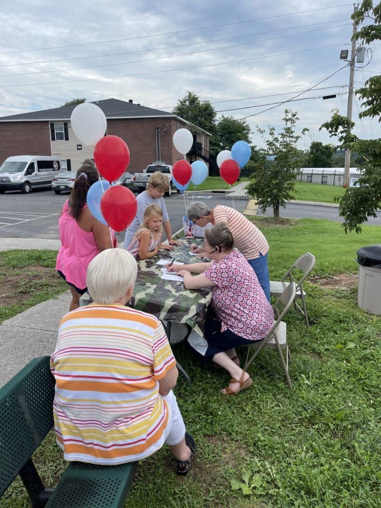 Neighborhood church activity